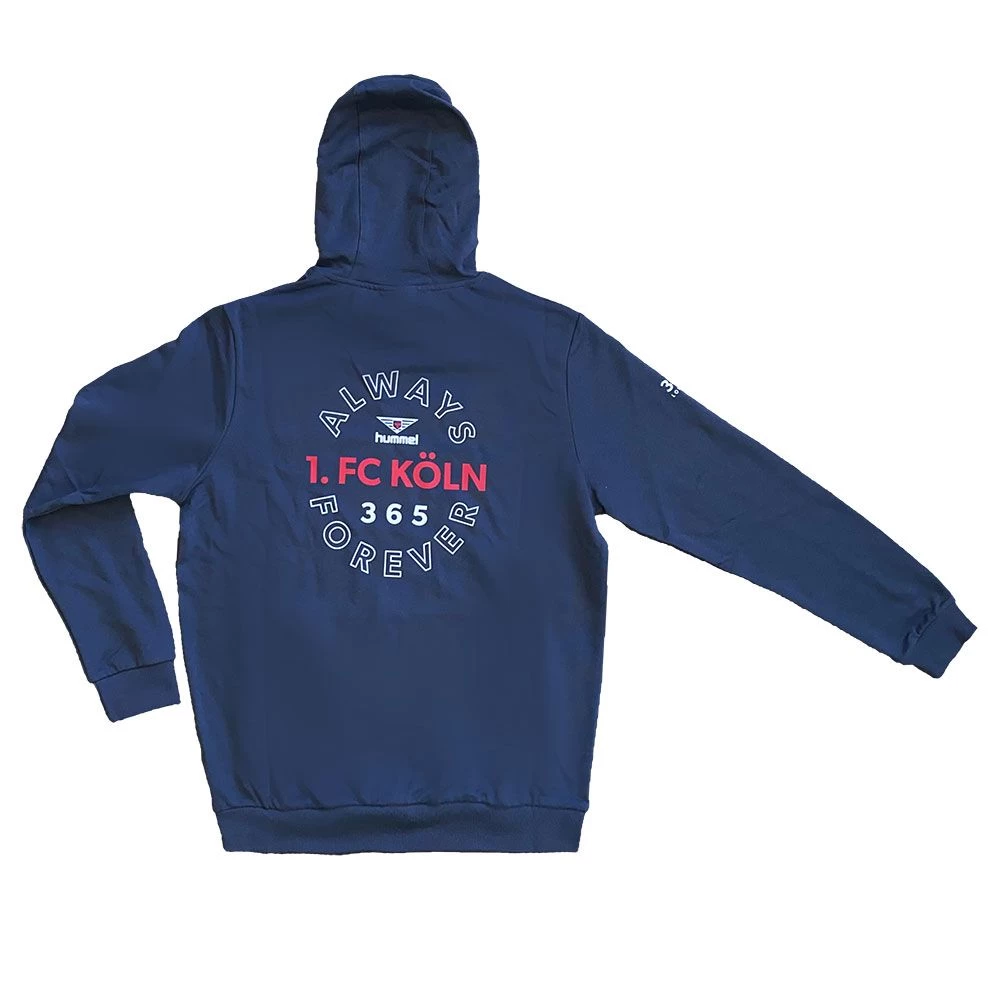 Hummel 1. FC Köln 2022 2023 Hoodie Team Is Loyality Herren Dunkelgrau - Image 2