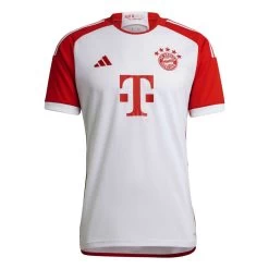 Adidas FC Bayern München Home Trikot 2023 2024 Herren Weiß Rot