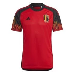 Adidas Belgien Heimtrikot 2022 2023 Herren Rot Schwarz