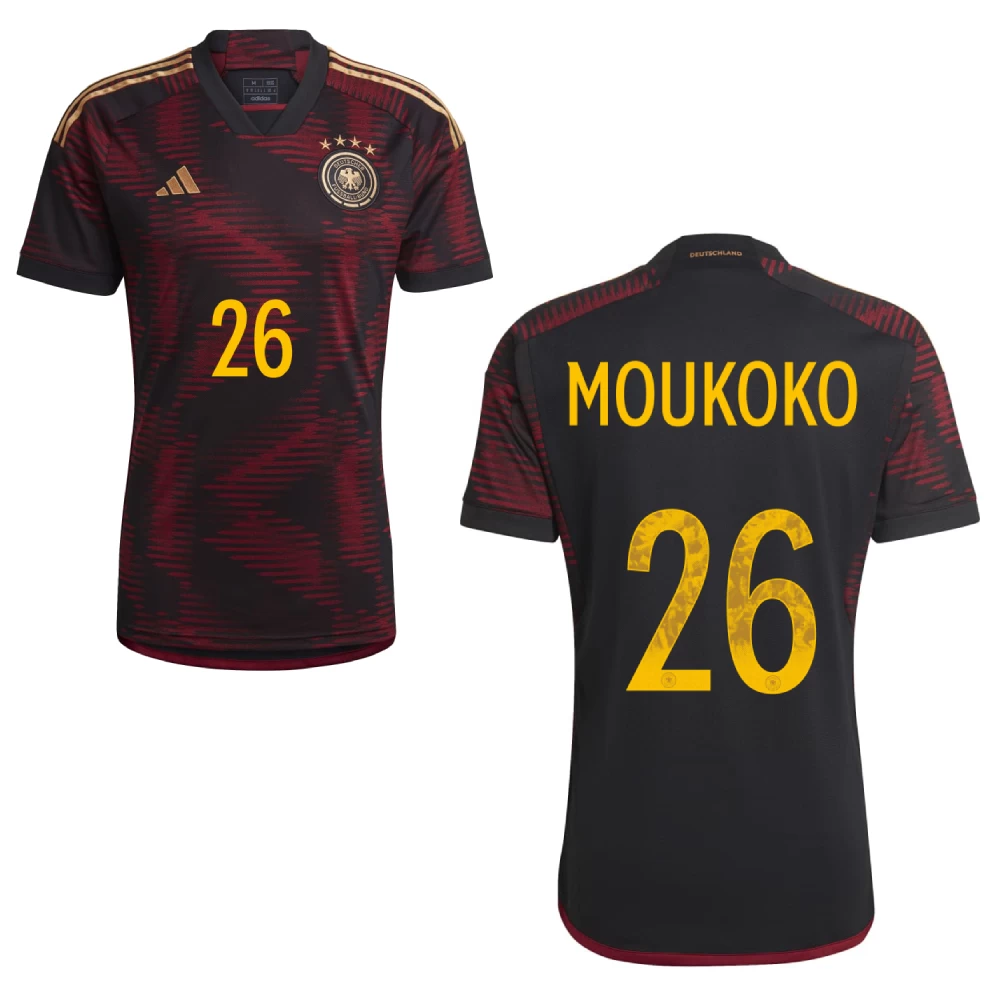 Adidas Deutschland Auswärtstrikot 2022 2023 Herren Moukoko 26