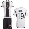 Adidas Deutschland Heimset 2022 2023 Kinder Sané 19