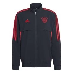 Adidas FC Bayern Condivo 22 Präsentationsjacke Herren Schwarz Rot