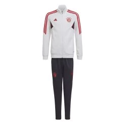 Adidas FC Bayern Condivo 22 Trainingsanzug Kinder Weiß Dunkelgrau
