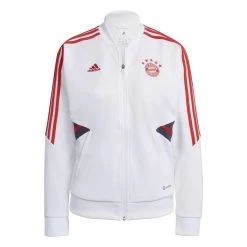 Adidas FC Bayern Condivo 22 Trainingsjacke Damen Weiß Rot