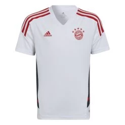 Adidas FC Bayern Condivo 22 Trainingstrikot Kinder Weiß Rot