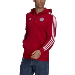 Adidas FC Bayern München 3-Streifen Kapuzenjacke 2021 2022 Herren