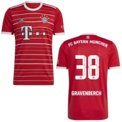 Adidas FC Bayern München Heimtrikot 2022 2023 Herren Gravenberch 38