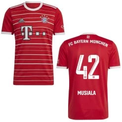 Adidas FC Bayern München Heimtrikot 2022 2023 Herren Musiala 42