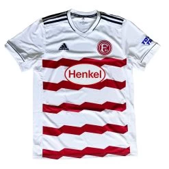 Adidas Fortuna Düsseldorf Auswärtstrikot 2021 2022 Herren Weiß Rot