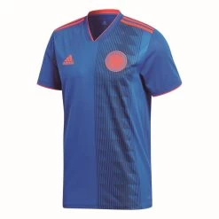 Adidas Fußball Kolumbien Away Trikot WM 2018 Kinder Auswärtstrikot Blau Rot