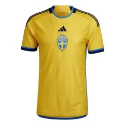 Adidas Schweden Heimtrikot 2022 2023 Kinder Gelb