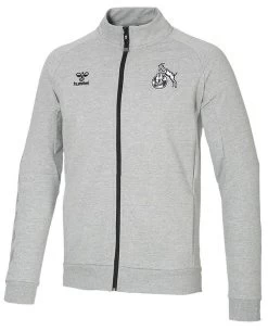 Hummel 1. FC Köln Travel Zip Jacke 2022 2023 Kinder Graumeliert