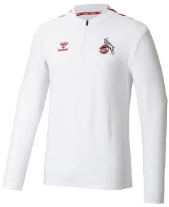 Hummel 1. FC Köln Warm Up Half Zip Pullover 2022 2023 Kinder Weiß