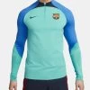 Nike FC Barcelona Strike Fußball-Drill-Oberteil 2022 2023 Herren Aqua Blau Navy