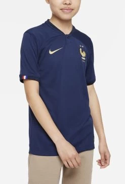 Nike Frankreich Heimtrikot 2022 2023 Kinder Navy Gold