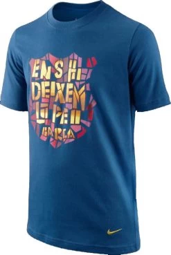 Nike Fußball FC Barcelona FCB Fan T-Shirt Kinder Blau