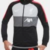 Nike Liverpool FC Kinder Fußball Track Jacke Schwarz Weiß