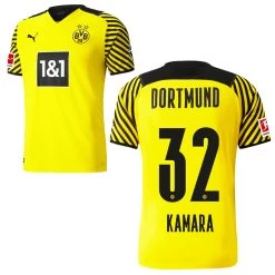 Puma Borussia Dortmund Heimtrikot 2021 2022 Kinder Abdoulaye Kamara 32