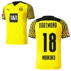 Puma Borussia Dortmund Heimtrikot 2021 2022 Kinder Youssoufa Moukoko 18