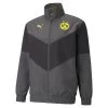 Puma Borussia Dortmund Prematch Fußballjacke 21/22 Grau Schwarz Herren