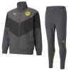 Puma Borussia Dortmund Prematch Trainingsanzug 21/22 Dunkelgrau Schwarz Herren