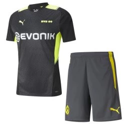Puma Borussia Dortmund Trainingsset 21/22 Schwarz Dunkelgrau Herren