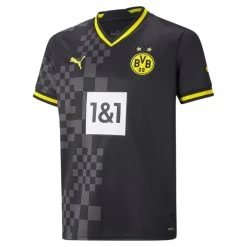 Puma BVB Auswärtstrikot 2022 2023 Kinder Schwarz