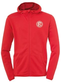 Uhlsport Fortuna Düsseldorf Kapuzenjacke 2020 2021 Herren Rot