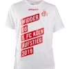 Uhlsport Fußball 1. FC Köln Aufstiegs T-Shirt 2018 2019 Kinder Fanshirt Kurzarmshirt Weiß Rot