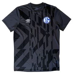 Umbro FC Schalke 04 Aufwärmtrikot 19/20 Herren Schwarz Dunkelgrau