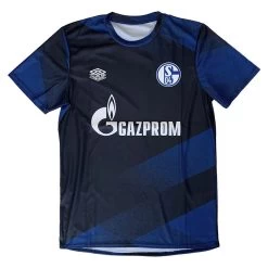 Umbro FC Schalke 04 Aufwärmtrikot 2021 2022 Herren Schwarz Dunkelblau