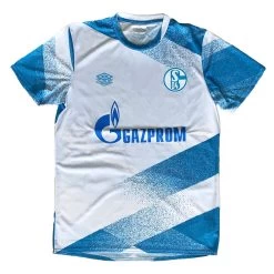 Umbro FC Schalke 04 Aufwärmtrikot 2021 2022 Herren Weiß Blau