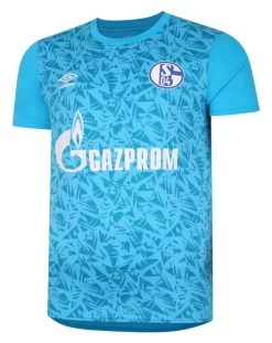 Umbro FC Schalke 04 Aufwärmtrikot Herren Hellblau