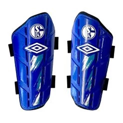 Umbro FC Schalke 04 Fußball Schienbeinschoner Erwachsene Blau Weiß