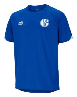 Umbro FC Schalke 04 Trainingstrikot 2021 2022 Kinder Blau Hellblau