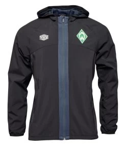 Umbro Herren SV Werder Bremen Regenjacke 2022 2023 Schwarz