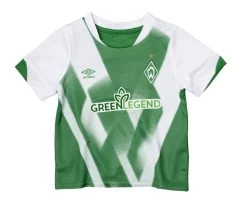 Umbro SV Werder Bremen Heim-Trikotset Baby 2022 2023 Grün Weiß